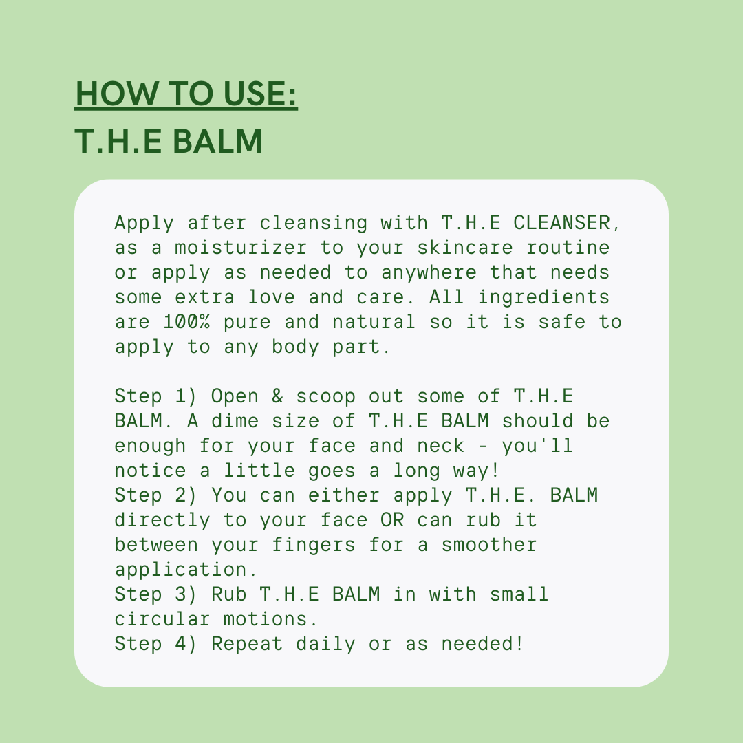 The Balm: skin barrier repair tallow balm - Cowbelle Skincare